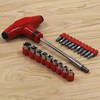 T Shape Screwdriver Set Batch Head Ratchet Pawl Socket Spanner Hand Tools