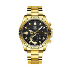 Men's Steel Belt Business Calendar Quartz Watch Suit